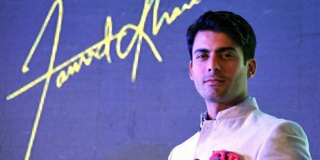 Pakistani film and television actor Fawad Afzal Khan poses during the launch of the new Giovanni FW15 collection in Mumbai on July 14, 2015. AFP PHOTO (Photo credit should read STRDEL/AFP/Getty Images)