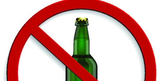 Alcohol forbidden sign