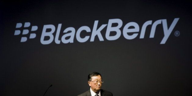 Blackberry CEO John Chen arrives to their annual general meeting for shareholders in Waterloo, Canada June 23, 2015. BlackBerry Ltd said on Tuesday its turnaround gained traction as sales at its crucial software segment rose in the first quarter and its broader revenue slide began to ease, sending its shares up 4.3 percent. REUTERS/Mark Blinch