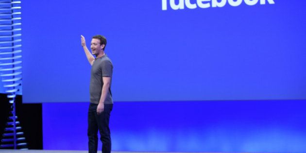 Mark Zuckerberg, founder and chief executive officer of Facebook Inc., speaks during the Facebook F8 Developers Conference in San Francisco, California, U.S., on Tuesday, April 12, 2016. Zuckerberg outlined a 10-year plan to alter the way people interact with each other and the brands that keep advertising dollars rolling at the world's largest social network. Photographer: Michael Short/Bloomberg via Getty Images