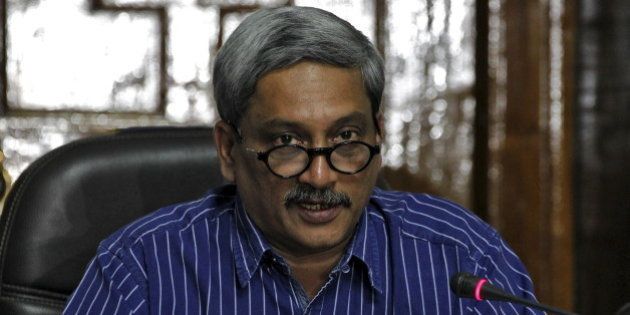India's Defence Minister Manohar Parrikar addresses the media in New Delhi, India, September 5, 2015. The Indian government approved a long-awaited programme to equalise pension payments for retired military personnel despite it being a