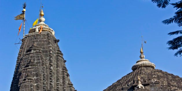 Dome of the temple of Lord Trimbakeshwar (Three-eyed Shiva) in Trimbak. It is one of most important Shiva temples, place of one Jyotirlinga.