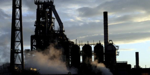 One of the blast furnaces of the Tata Steel plant is seen at sunset in Port Talbot, South Wales, May 31, 2013. REUTERS/Rebecca Naden/File PhotoFOR EDITORIAL USE ONLY. NO RESALES. NO ARCHIVES