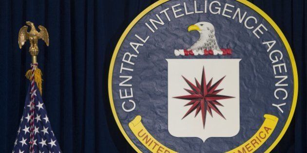 The logo of the Central Intelligence Agency (CIA) is seen at CIA Headquarters in Langley, Virginia, April 13, 2016. / AFP / SAUL LOEB (Photo credit should read SAUL LOEB/AFP/Getty Images)