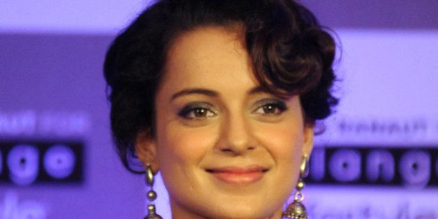 Indian Bollywood actress Kangana Ranaut looks on during a promotional event in Mumbai on March 22, 2016. / AFP / STR (Photo credit should read STR/AFP/Getty Images)
