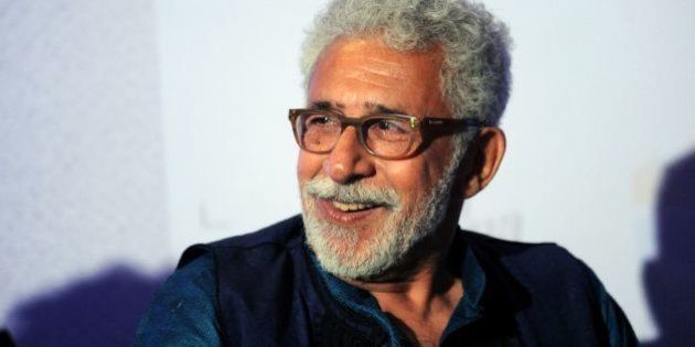 Indian Bollywood actor Naseeruddin Shah attends the book launch of 'The Village of Pointless Conversation', which spawned the Hindi film 'Finding Fanny', in Mumbai on February 23, 2016. AFP PHOTO / AFP / STR (Photo credit should read STR/AFP/Getty Images)