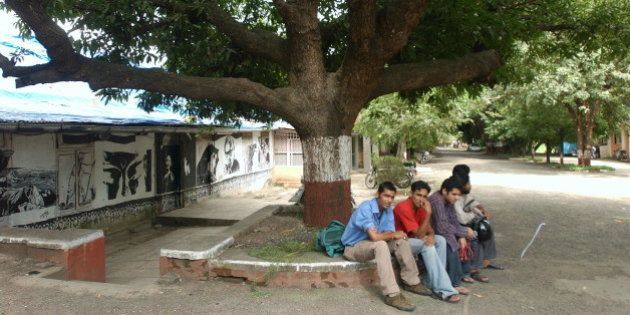 INDIA - SEPTEMBER 08: View of the Wisdom Tree at Film and Television Institute of India ( FTII) in Pune, Mahararashtra, India (Photo by Bhaskar Paul/The India Today Group/Getty Images)
