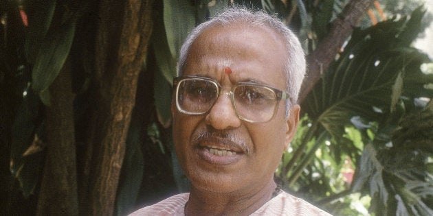 INDIA - JUNE 21: O Rajagopal, Senior leader and former Union Minister ( BJP, Portrait ) (Photo by Hk Rajashekar/The India Today Group/Getty Images)