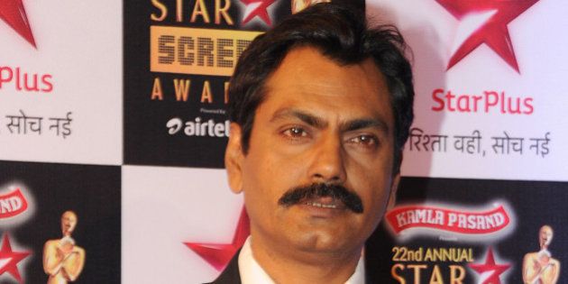 Indian Bollywood actor Nawazuddin Siddiqui poses for a photograph during the Star Screen Awards 2016 ceremony in Mumbai on late January 8, 2016. AFP PHOTO / STR / AFP / STRDEL (Photo credit should read STRDEL/AFP/Getty Images)