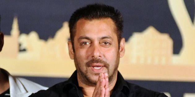Indian Bollywood actor Salman Khan attends the press conference for the 17th edition of IIFA Awards (International Indian Film Academy Awards) in Mumbai on May 20, 2016. / AFP / - (Photo credit should read -/AFP/Getty Images)