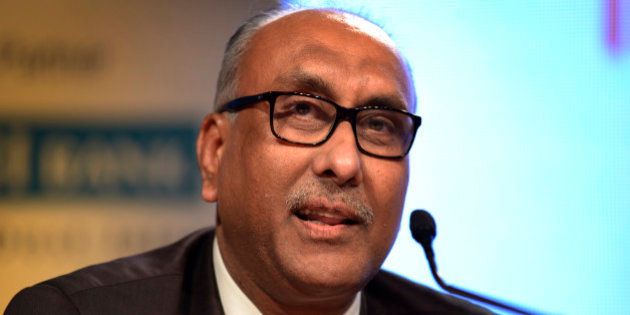MUMBAI, INDIA JANUARY 30: SS Mundra, chairman and managing director of Bank of Baroda during MINT annual Banking Conclave on Indian Banking: New Landscape, on January 30, 2014 in Mumbai, India. (Photo by Abhijit Bhatlekar/Mint via Getty Images)