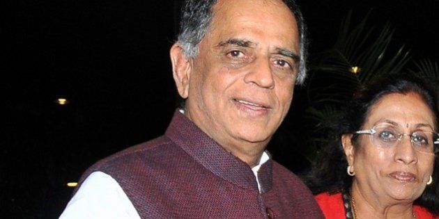 Indian Bollywood film producer Pahlaj Nihalani attends an event to honour politician and former finance minister Yashwant Sinha, who was conferred the Officer of the Legion of Honour in New Delhi earlier in the week, in Mumbai late on June 23, 2015. AFP PHOTO (Photo credit should read STR/AFP/Getty Images)