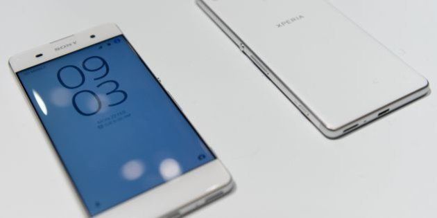 The new Sony Coporation smartphone 'Sony Xperia XA' is displayed at the Mobile World Congress in Barcelona on February 22, 2016, on the first day of the world's biggest mobile fair that runs to February 25.The Mobile World Congress is a major event for Barcelona, earning the city some 436 million euros ($482 million) last year. / AFP / JOSEP LAGO (Photo credit should read JOSEP LAGO/AFP/Getty Images)