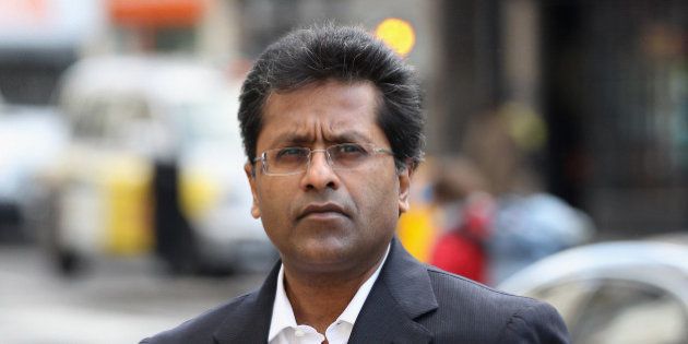 LONDON, ENGLAND - MARCH 05: Lalit Modi, a former Commissioner of Indian Premier League cricket, arrives at the High Court on March 5, 2012 in London, England. Ex-New Zealand cricketer Chris Cairns is suing Mr Modi for libel after a tweet by Mr Modi in January 2010 alleged that Mr Cairns was involved in match fixing. (Photo by Oli Scarff/Getty Images)