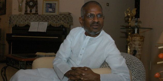 INDIA - SEPTEMBER 14: Ilayaraja, Music Director at his Residence in Chennai, Tamil Nadu, India (Illayaraja - Music Director) (Photo by Hk Rajashekar/The India Today Group/Getty Images)