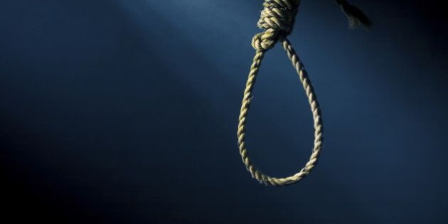 high contrast image of a habgman's noose