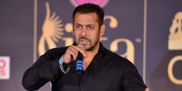 MUMBAI, INDIA MAY 20: Salman Khan during the press conference of 16th International Indian Film Academy (IIFA) Awards, at Taj Lands End, Bandra in Mumbai.(Photo by Milind Shelte/India Today Group/Getty Images)