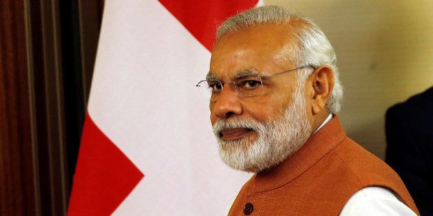 Indian Prime Minister Narendra Modi arrives for a meeting with Swiss President Johann Schneider-Ammann in Geneva, Switzerland, June 6, 2016. REUTERS/Denis Balibouse
