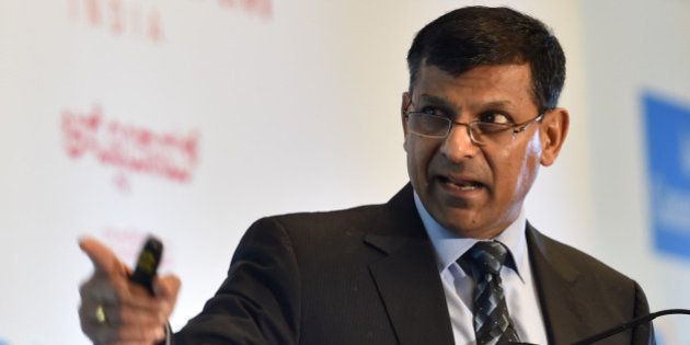 Reserve Bank of India Governor Raghuram Rajan speaks during an interactive meeting with industry and trade organisations organised by The Associated Chambers of Commerce and Industry of India (ASSOCHAM) in Bangalore on June 22, 2016. India's outgoing central bank governor Raghuram Rajan urged his successor on June 20 to 'stay the course' on pushing down inflation, in his first comments since he announced he was stepping down. The popular Reserve Bank of India chief said in a statement released on June 18 he would be returning to academia when his term as RBI governor finishes in September 2016, ending months of intense speculation over his future. / AFP / Manjunath Kiran (Photo credit should read MANJUNATH KIRAN/AFP/Getty Images)