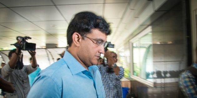 MUMBAI, INDIA JULY 19: A council member Sourav Ganguly at the IPL governing council meeting on July 19, 2015 in Mumbai, India. (Photo by Aniruddha Chowhdury/Mint via Getty Images)