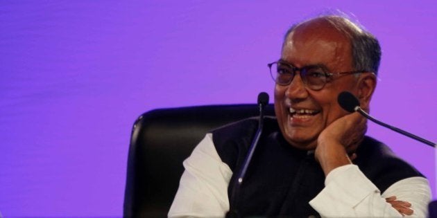 NEW DELHI, INDIA - DECEMBER 7: Digvijay Singh, Indian National Congress General Secretary during an interaction session on the second day of the Hindustan Times Leadership Summit on December 7, 2013 in New Delhi, India. (Photo by Kalpak Pathak/Hindustan Times via Getty Images)