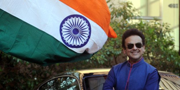 Pakistani Singer, Musician and Composer Adnan Sami poses as he celebrates being granted Indian citizenship from the New Year, at his residence in Mumbai on January 3, 2016. AFP PHOTO / AFP / STR (Photo credit should read STR/AFP/Getty Images)