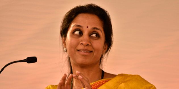 NEW DELHI, INDIA - DECEMBER 4: (Editor's Note: This is an exclusive shoot of Hindustan Times) NCP MP Supriya Sule during a session on the day 1 of Hindustan Times Leadership Summit on December 4, 2015 in New Delhi, India. (Photo by Gurinder Osan/Hindustan Times via Getty Images)