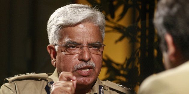 NEW DELHI, INDIA - JULY 24: Delhi Police Commissioner BS Bassi during an interview at the PHQ on July 24, 2015 in New Delhi, India. Amid his ongoing tussle with the Arvind Kejriwal dispensation, Bassi made strong assertion that Delhi Police must function Centre's jurisdiction and it will be very unfortunate for the city if it comes under the Delhi government. (Photo by Sanjeev Verma/Hindustan Times via Getty Images)