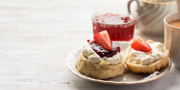 The dish that I just couldn’t fathom was scones. Encyclopaedias told me that it was made with flour, soda, sugar, salt and was round but cut into quarters before baking. I was unable to imagine it.