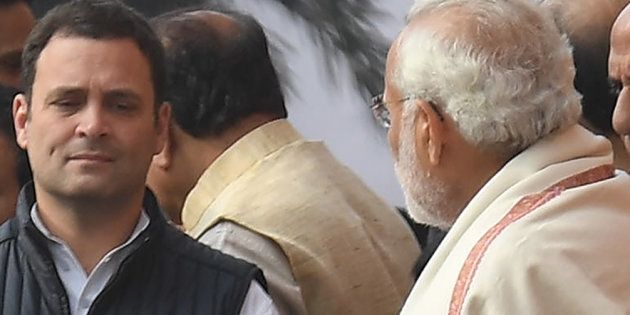 A file photo of Congress president Rahul Gandhi and Prime Minister Narendra Modi.