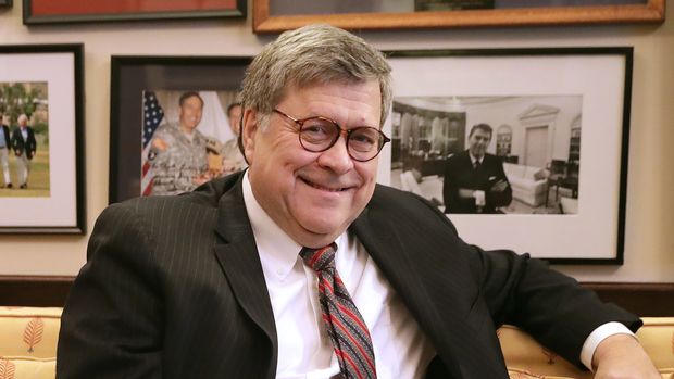 WASHINGTON, DC - JANUARY 09: Attorney General nominee William Barr meets with Senate Judiciary Committee member Sen. Lindsay Graham (R-SC) in his office in the Russell Senate Office Building on Capitol Hill January 09, 2019 in Washington, DC. Barr's confirmation hearing is scheduled for next week.  (Photo by Chip Somodevilla/Getty Images)