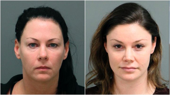 Amber Harrell (left) and Jessica Fowler are charged with second-degree kidnapping and sexual battery.