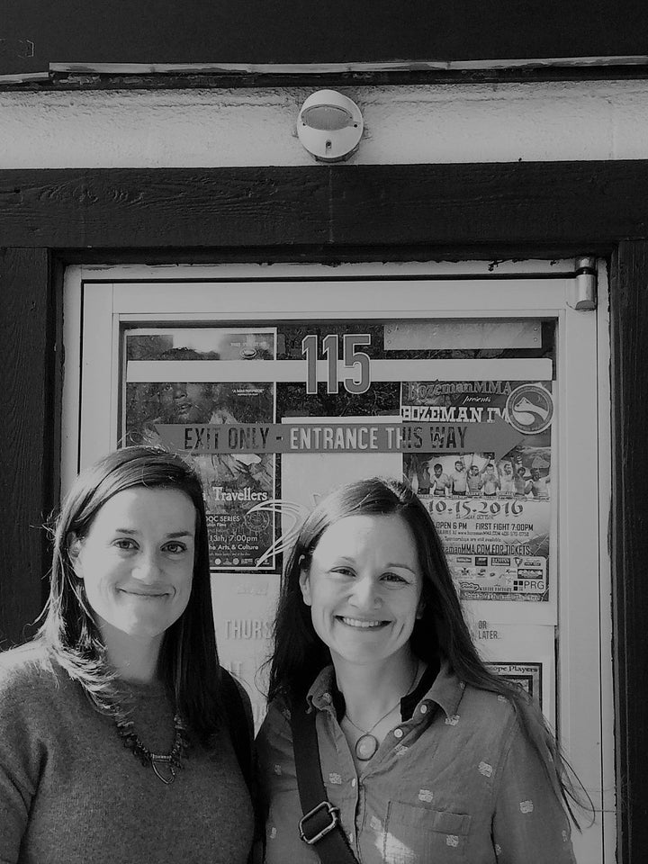 The author (left) and her sister.