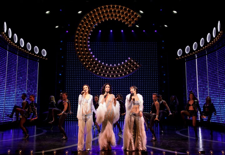 Teal Wicks, Stephanie J. Block and Michaela Diamond play Cher at different stages of her life and career in "The Cher Show," now on Broadway.