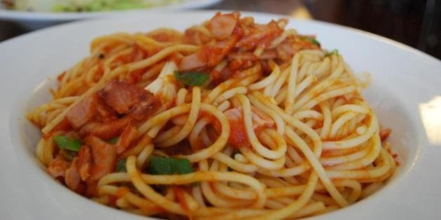Simple pasta cooked all the way through rather than al dente. The tomato sauce that was the bas of this pasta was quite good too, studded with bacon and spring onions.Good value food, friendly staff.Station Lounge Cafe Bar(03) 9482 6790126 Station StFairfield VIC 3078