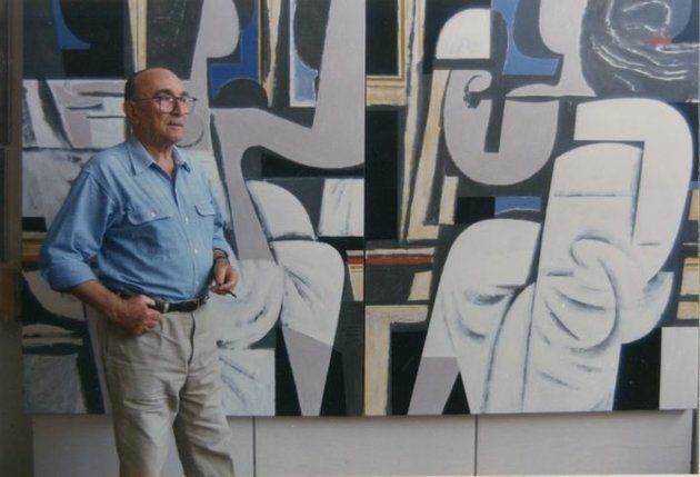 Ο Γιάννης Μόραλης στην Αίγινα, 1989. Φωτογραφία Καίτη Τσεκένη. Αρχείο Μόραλη, ΜΙΕΤ