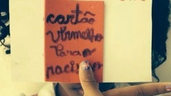Junte-se à nossa campanha: Cartão Vermelho ao