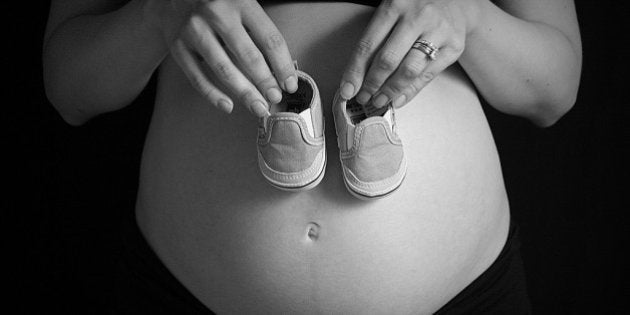My beautiful wife 27½ weeks pregnant.