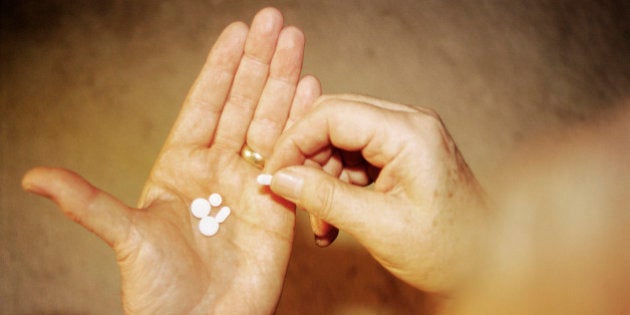 Senior Holding Pills