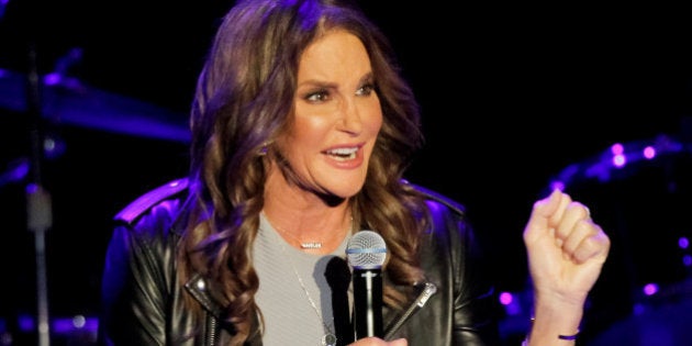 LOS ANGELES, CA - JULY 24: Caitlyn Jenner introduces Boy George and Culture Club at The Greek Theatre on July 24, 2015 in Los Angeles, California. (Photo by Tibrina Hobson/WireImage)