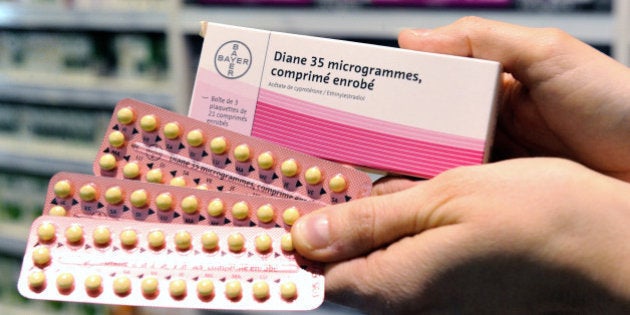 Picture taken on January 28, 2013 in Lille shows pills of Diane 35, an acne drug often prescribed by doctors as a contraceptive. ANSM, France's health regulator, has started an inquiry into Diane-35, after four deaths have been linked to the drug made by Bayer, the German pharmaceutical company, authorities believe. AFP PHOTO PHILIPPE HUGUEN (Photo credit should read PHILIPPE HUGUEN/AFP/Getty Images)