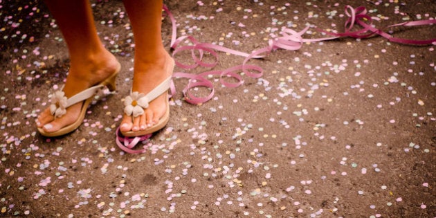 Girl dancing in carnival, Rio de Janeiro, Brazil.