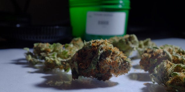 Marijuana (cannabis) is arranged for a photograph inside the Evergreen Apothecary in Denver, Colorado, U.S., on Thursday, Jan. 9, 2014. Colorado has just legalized the commercial production, sale, and recreational use of marijuana, while Washington State will begin its own pot liberalization initiative at the end of February. On Jan. 8, New York Governor Andrew Cuomo said his state would join 20 others and the District of Columbia in allowing the drug for medical purposes. Photographer: Matthew Staver/Bloomberg via Getty Images