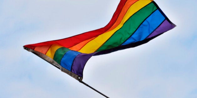 Rainbow flag, Gay and Lesbian Pride Parade, Toronto, Canada