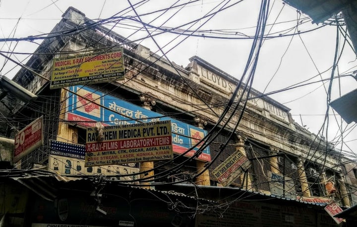 Central Bank of India occupies some portion of Begum Samru's Delhi palace. 