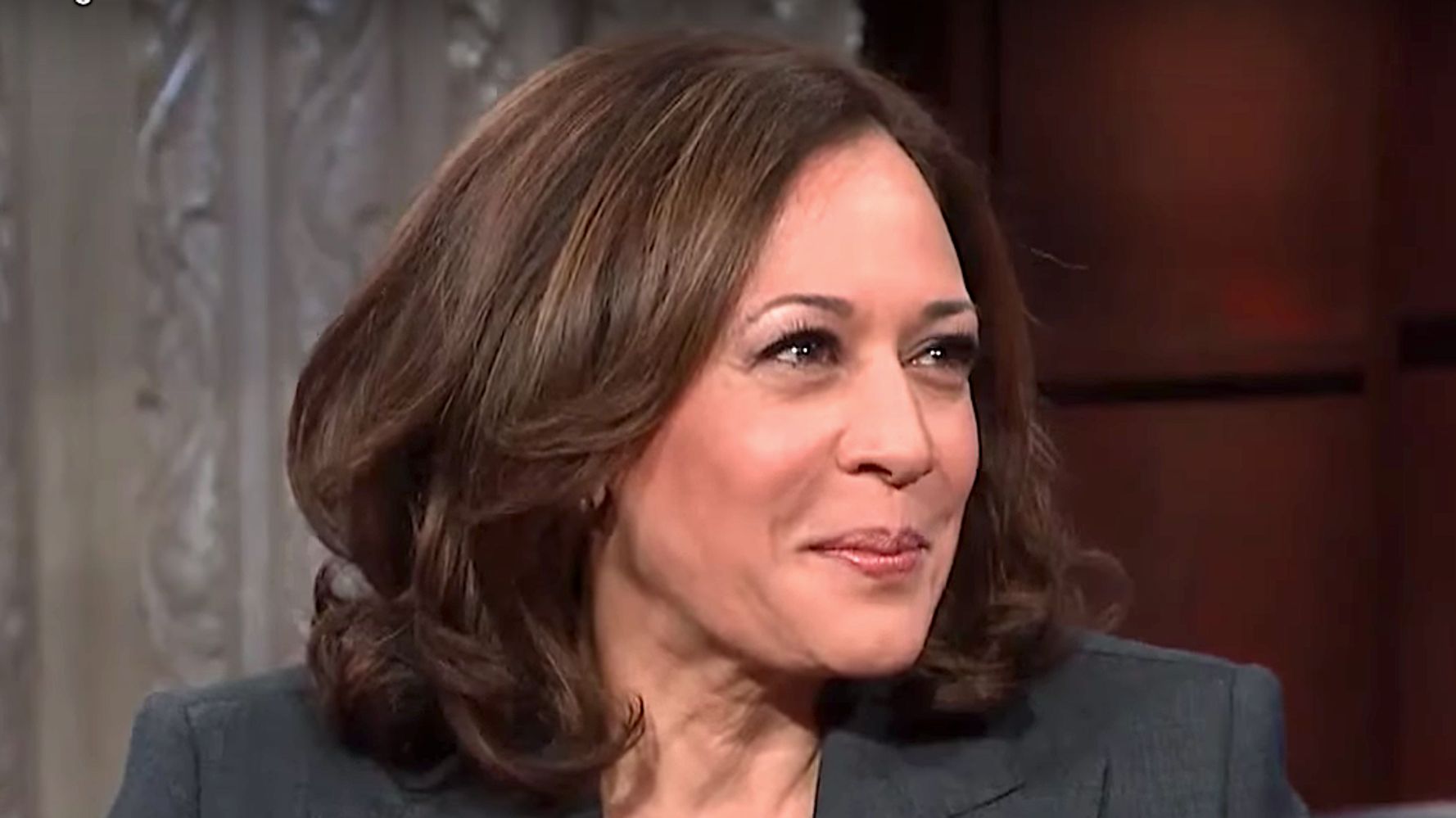 Sen. Kamala Harris Teases Stephen Colbert With 2 Word Answer About ...