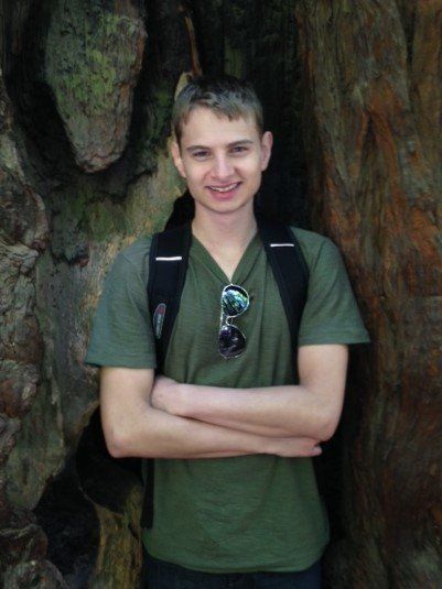 Robby at Muir Woods on a family vacation in July 2014.