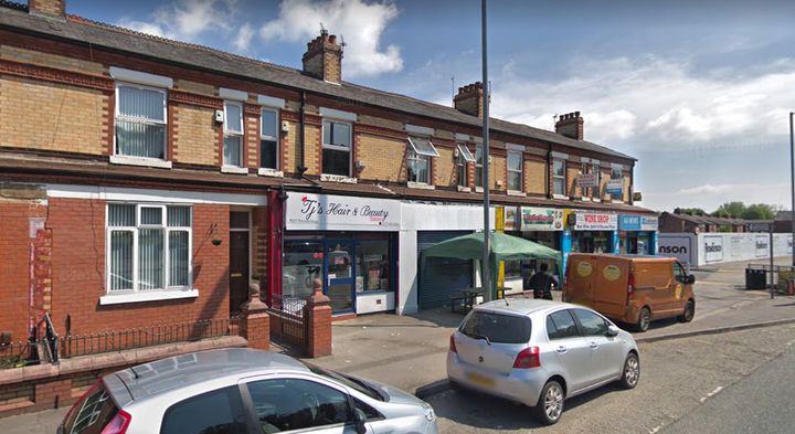 The incident took place at a cafe off Princess Road in Manchester's Moss Side.