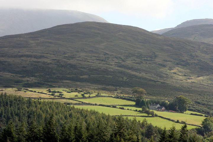 The Mourne Mountains in County Down, Northern Ireland.