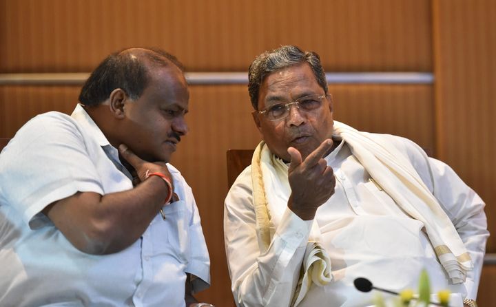 Chief Minister HD Kumaraswamy and former Karnataka chief minister Siddaramaiah.